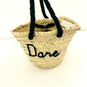Poolside Woven Straw Dare Bag